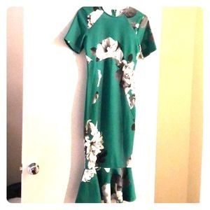 Brand new green floral ASOS dress